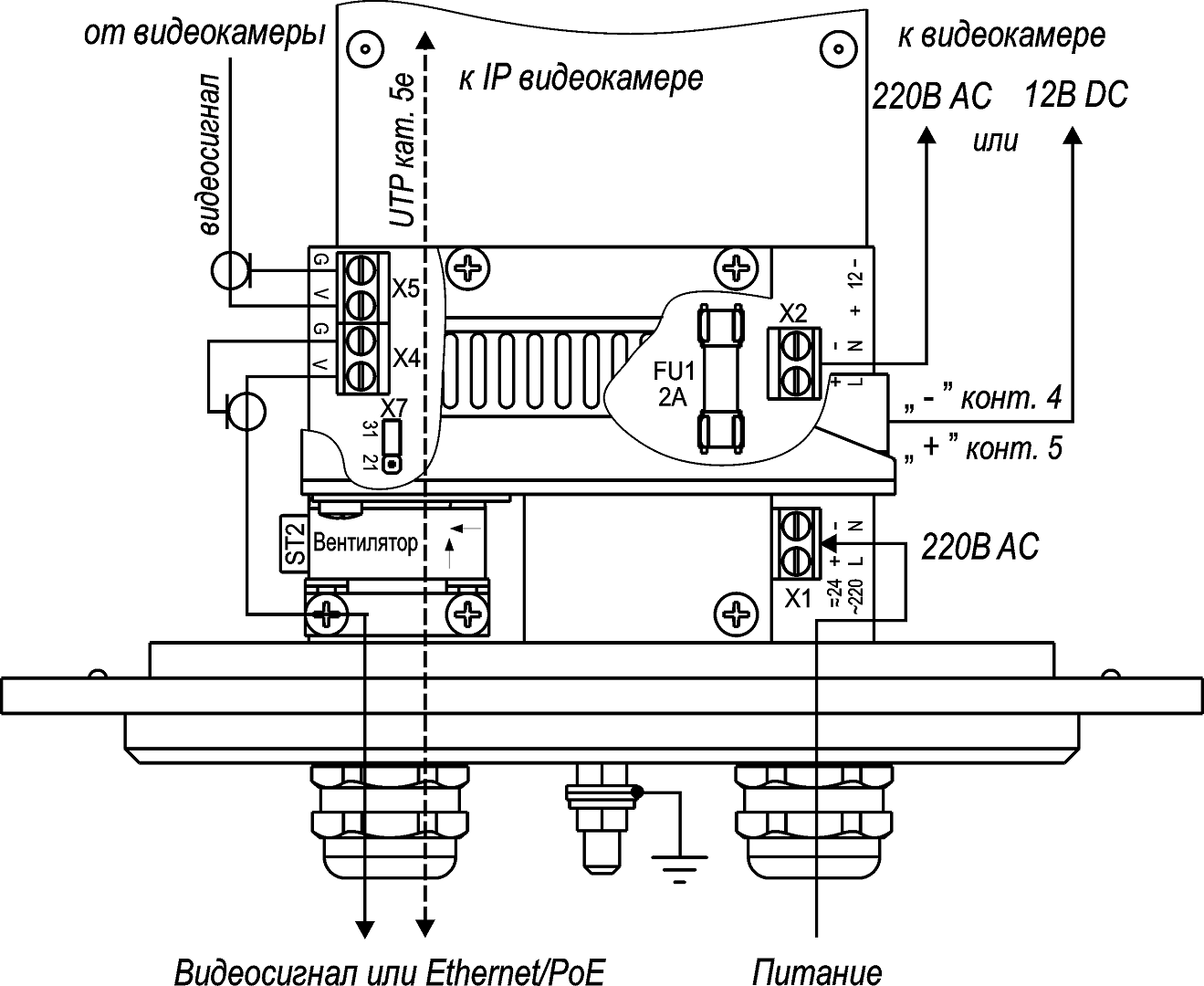 Подключение ТГБ-11-220